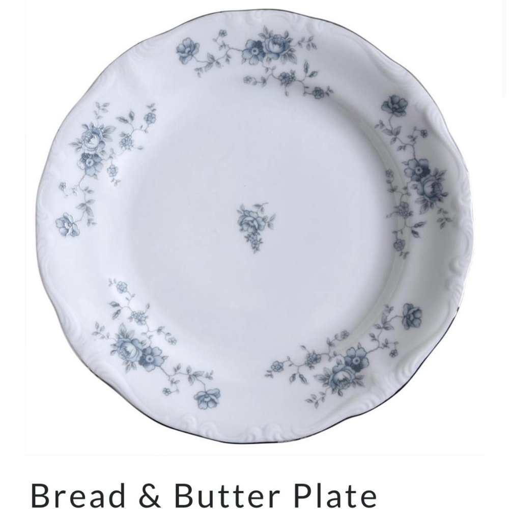 Haviland Blue Garland Bread and Butter Plates Set of 6